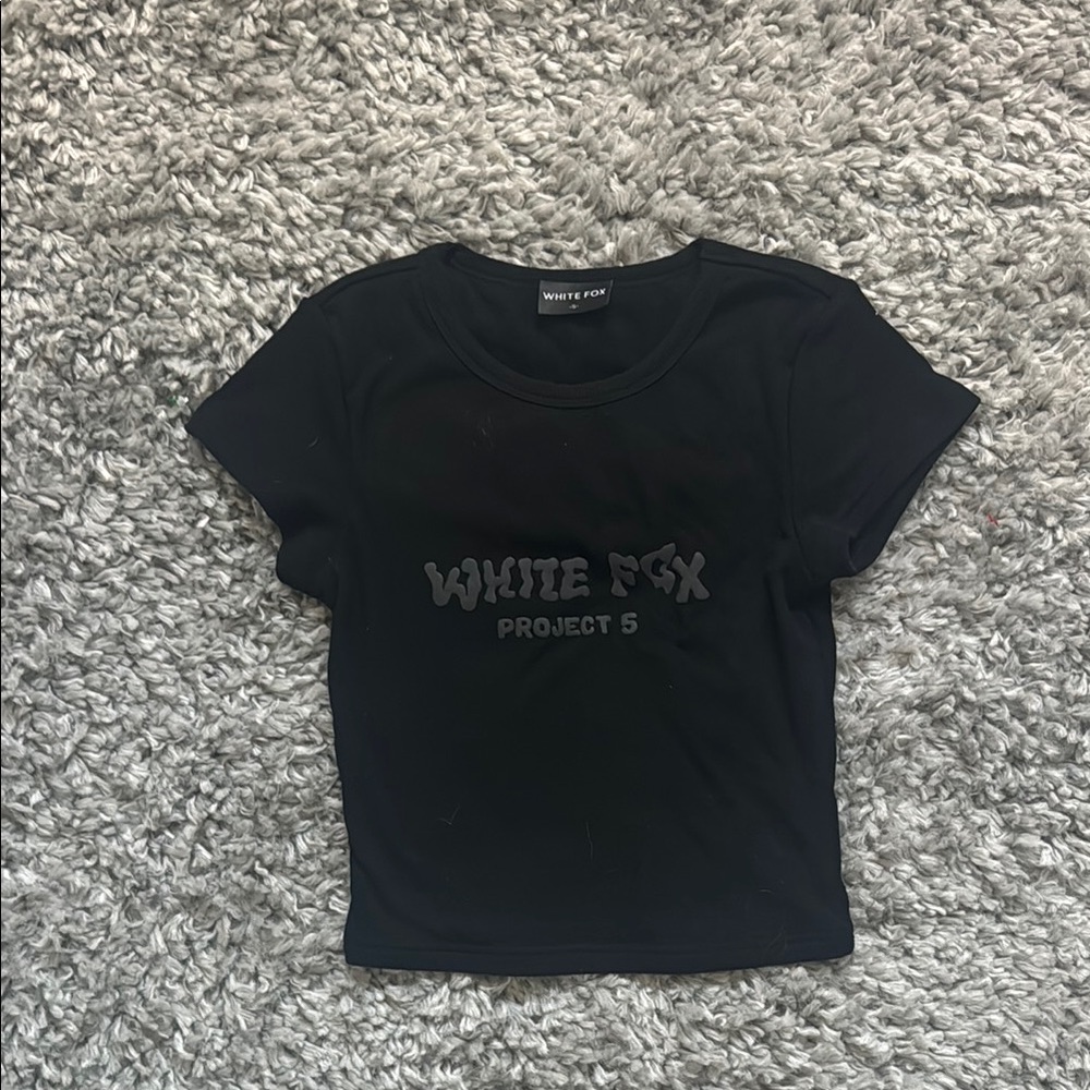 White Fox Black Baby T-Shirt